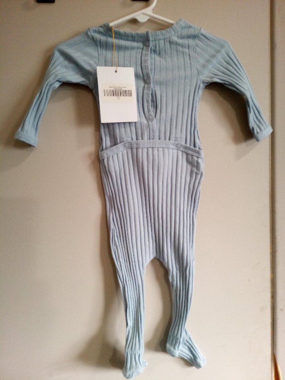Blue Ribbed Stretchie - Picture 2 of 2